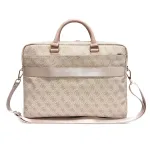 GUESS PU 4G Stripe Metal Logo Arvutikott 14" Roosa
