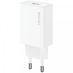 USAMS Vrgulaadija T69 18W USB-A valge