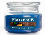 PROVENCE Candle Teakwood Plum 10x10x8cm