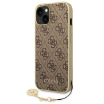 GUESS GUHCP14MGF4GBR iPhone 14 Plus / 15 Plus 6.7" brzowy/pruun hardcase 4G Charms Collection