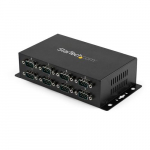StarTech.com 8 porta USB-DB9 RS232 sarialiidesega adapteri keskseadme hub tstuslik, DIN-kipinaga ja seinale monteeritav - TAA