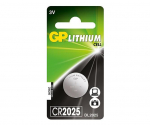GP LITHIUM BUTTON CELL CR2025 Blister with 1 battery. 3V