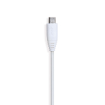 Gear USB-kaabel MicroUSB-st USB-A-sse, 0,3 m, valge, mmargane kaabel