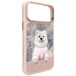 NIMMY juhtme GENTLE PETS SEERIA DOG hilduv MagSafe'iga IPHONE 18 Pro/17 Pro jaoks roosa