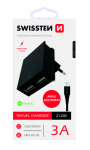 Swissten Premium vrgulaadija USB 3A / 15W Lightning-hendusega (MD818) kaabel 120 cm must
