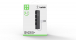 BELKIN 4-portiline huke USB-jaotur-4 porti, USB 2.0-hubi, must (F4U042BT)