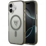 GUESS iPhone'i 17 mbris, hildub MagSafe'iga GUHMP17SHGTMLCGA (IML Gradient W/ Triangle Logo), hallikharjaskollane