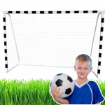 LEAN Toys Jalgpalli treeningvrav ruudukujulise raamiga 300x200x110 cm