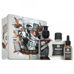 Proraso Kpresse ja Vetiveri metallkastike komplekt, mis sisaldab 200 ml, 100 ml ja 30 ml, on meldud pldri puhastamiseks