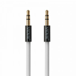 Vidvie AL1105W Premium AUX kabel 3.5 mm - 3.5 mm 1.5 m Valge
