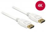 Delock 5m, 2xDisplayPort Valge