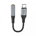 Adapter USB-C tooni 3,5 mm Hoco 0,12 m LS36 mustTranslation: USB-C adapter 3,5 mm Hoco 0,12 m LS36 black