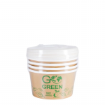 GoGreen Kompostitavad kaanega toidunud Go Green 350 ml, 5 tk. | 0,088 kg