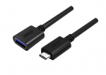 Unitek ADAPTER USB TYP-C - USB AF 0,15m; Y-C476BK