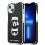 Karl Lagerfeld KLHCP13MTPE2TK iPhone 13 / 14 / 15 6,1" kvakott tarny/must Karl AND Choupette Head