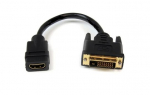 Garbot DVI-HDMI. M/F. Black. 15cm