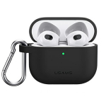 USAMS Kaitsja AirPods 3 jaoks, silikoonmust/must BH741AP01 (US-BH741)