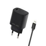 Beline Vrgutasu. 1x USB-C 20W + piksekaabel must/must PD 3.0 BLNCB20L