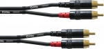 Cordial 2 x RCA pesa kuni 2 x RCA isane kaabel, 60 cm (CFU0.6CC)