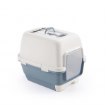 Cat toilet closed Cathy Clever AND Smart 58x45x48cm white|blue