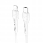 Hoco USB-C Lightning kaabel, PD 27W, 1 m, valge, X37