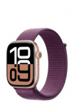 APPLE Watch Series 10 GPS Rose Gold Aluminium, Plum Sport Loop, MWWV3QF/A, 46mm