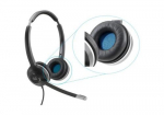 CISCO Headset 520 Series and 530 Series Replacement Ear Cushions (8 pieces) Spare Black, 2-Year Limited Liability (CP-HS-W-5EC8=)