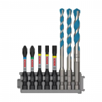 Bosch Accessories 8-osaline puuri ja otsiku komplekt BOSCH Impact Control, Hex-9 MC