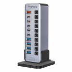Promate PROMATE GegaTower-60W Multiport Tower Hub 14-in-1 60W / QC3.0 / PD48W / USB 3.1 5Gbps