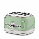 Ariete Vintage 4-Schlitz-Toaster 156 (hellgrn, 1.600 Watt, fr 4 Scheiben Toast)