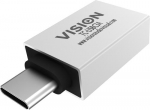 Vision TC-USB-C3A kabeli suunamv USB-A USB-C Valge