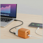 Energea Seinamaalad Ampcharge GaN35 USB-C/USB-A PD/PPS/QC3.0 35W oran