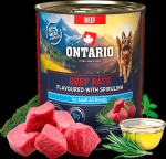Ontario Konservid koertele Tiskasvanutele meldud sealiha-patee spiruliinmahlaga 800g
