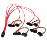StarTech.com 50 cm sisemine Serial Attached SCSI Mini SAS kaabel - SFF8087 kuni 4x SFF8482