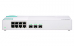 QNAP QSW-308S vrgussteem Unmanaged Gigabit Ethernet (10/100/1000) Valge