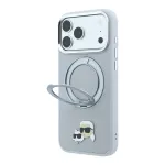 Karl Lagerfeld PU-tekstuuri K AND CH peadiga ringkujuline Magsafe-korpus iPhone 18 Pro Maxile, haani