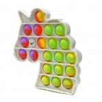 China Simple Dimple Push Pop it Antistress Sensory Toy Unicorn 12x13cm