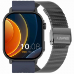 Gravity Smartwatch GT15-4 silikooniarvut ja tiitaniumiarm / sinine