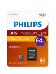 PHILIPS FM64MP45B/00 mlu kaart 64 GB MicroSDXC UHS-I Class 10