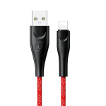 USAMS Kabel pleciony U41 vlk 1m 2A czerwony/punane SJ391USB02 (US-SJ391) Kiirlaadimine