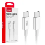 Amio -03896 andmelekut ja laadimiskaabel | USB-C kuni USB-C | 60W | 1m