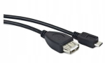 NATEC NKA-0614 OTG USB-A / Micro USB 0,15 m Must