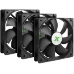 Inter Tech Inter-Tech 120*120*25 IPC Fan Set 3xLfter 120mm schw