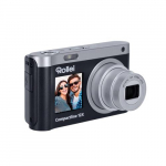 Rollei Compactline 12102 digikaamera. Kompaktkaamera, 64 MP CMOS, 9200 x 6900 pikslit, must