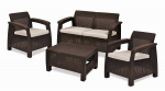 Keter Aiakaitsmefunktsioon Corfu komplekt pruun 8711245158266