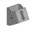 Ergonomic Solutions Wall mount, angled - BLACK No VESA