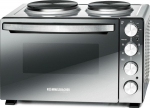 Rommelsbacher KM3300 Tabletop Cooker Sealed Plate, Black/Silver