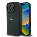 GUESS GUHMP16LPGHSMMK iPhone 16 Pro 6.3" tarna/must kvakott Grained Ring MagSafe