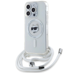 Karl Lagerfeld KLHMP15XHCCHNT iPhone 15 Pro Max 6.7" kvakott lbipaistev IML Choupette Head AND Cord Magsafe