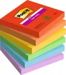 Post-It Mrkmete kleepapad Super Sticky, mnguline vrv, 76 mm x 76 mm, 6 tk/pakend